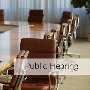 Public Hearings Schedule for Development Program Plans